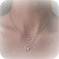 thumbnail image 1 of HAHDAXIA Collier Ras-du-Cou Papillon Couche Collier Papillon Collier Pendentif Papillon Doré pour Femmes, 1 of 7