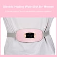 thumbnail image 2 of Portable Cordless Heating Pad Belt Electric Waist Belt Device for Women Waist Massager Stomach Waist Belly Uterus Warming Belt 3 Heat Levels and 3 Massage Modes USB Rechargeable, 2 of 9