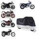 thumbnail image 5 of Funda para motocicleta, protección impermeable para exteriores para todas las estaciones, apta para bicicletas de turismo, helicópteros y cruceros, protege contra el polvo, los escombros, la lluvia y, 5 of 5