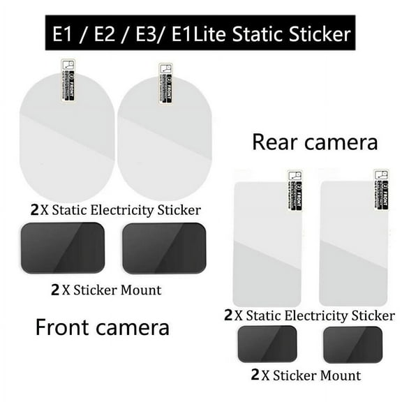 for Vantrue Dash Cam E1 / E2 / E3/ E1lite Dash Cam Static Sticker VHB Sticker St