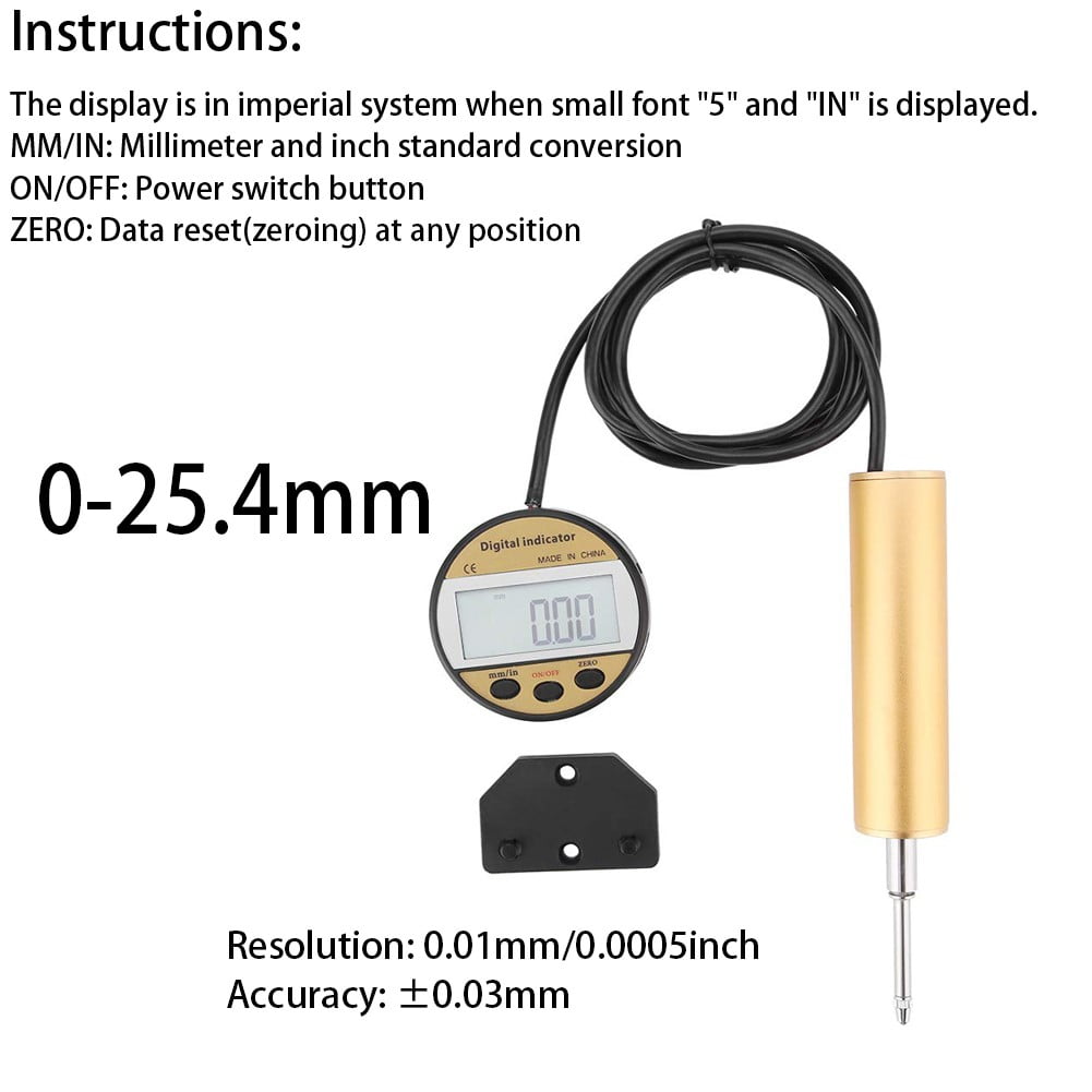 Electronic Digital Dial Indicator 0.01mm PreciseDigital Indicator Gauge