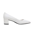thumbnail image 3 of Zapatos DREAM PAIRS Tacones Bajos Gruesos Blanco Crema Talla 9, 3 of 5