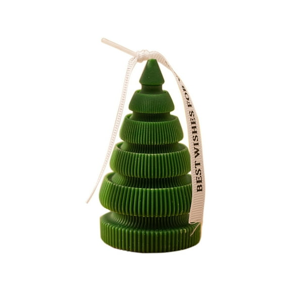 Qocolhg Christmas Tree Shape Candles, Holiday Decorations Souvenirs, Christmas Decorations Candles for Decorating, Christmas, Weddings, Family Reunions, Religious Events, Christmas Party Decorations