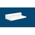 thumbnail image 5 of 2-Tier Washer Dryer Countertop, Laundry Wood Shelf Topper with Edge, Universal Fit, Suitable for Washer and Dryer Laundry Hamper Counter Storage (Gray+White Matte), 5 of 8