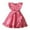 Pink, variant on TBWNWG Girls Fly Sleeve Bowknot Solid Color Party Dress for Toddler Children Elegant Casual Attire,Sizes 2-3 Years
