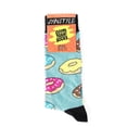 thumbnail image 4 of OoohYeah Mens Colorful Crew Socks, Blue Donut Magic, Funny Fashion Cotton Socks, 4 of 4
