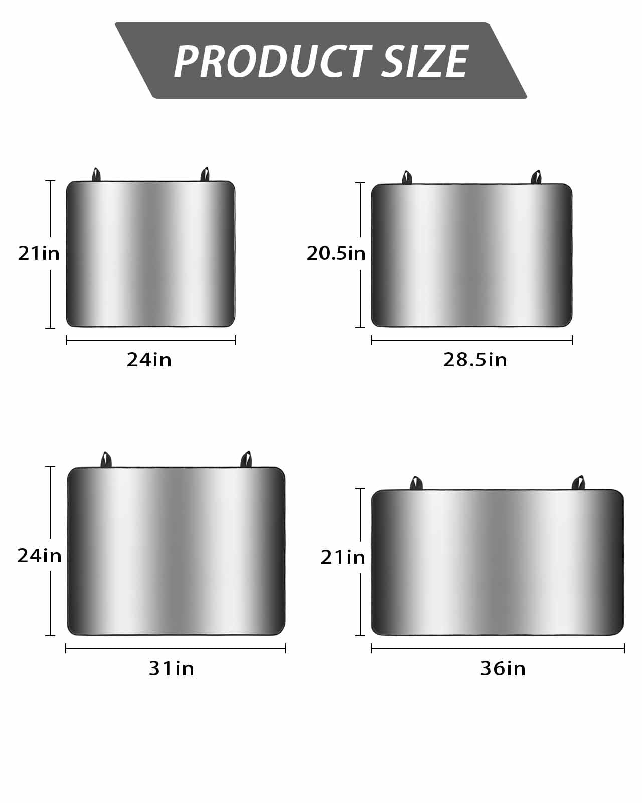 Stove Top Covers for Electric Stove, Ombre Black White Glass Stovetop Cover Protector, Simple Abstract Striped Farmhouse Induction Cooktop Protector Oven Mat for Kitchen Countertop 24"x21"