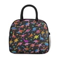 thumbnail image 2 of Womens Colorful Dinosaurs Colorful Paws Pattern Lunch Box for Work,Insulated Lunch Bag for Women,Loncheras Para Mujer,Leakproof Adult Lunch Bag for Work,Beach,Travel,Picnic,Camping, 2 of 7