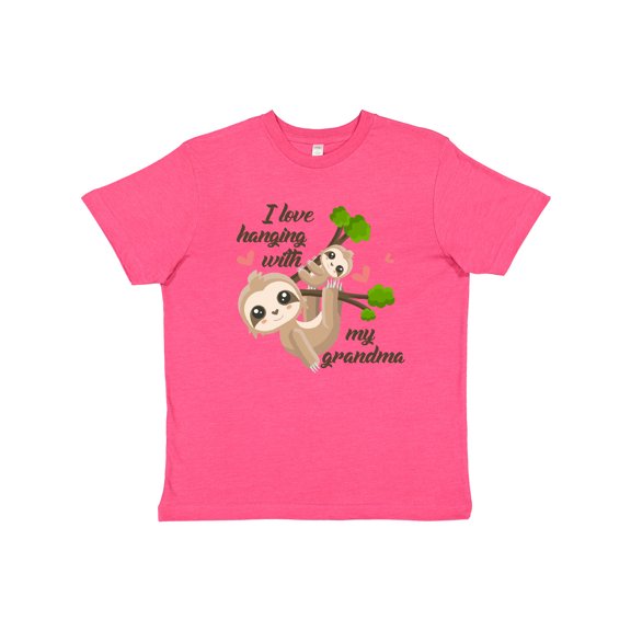 Inktastic Hanging with My Grandma Youth T-Shirt