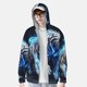 thumbnail image 2 of Fotbe Futuristic Blue Light White Tiger Chaqueta con Protección Solar UPF 50+ para Hombre y Mujer, Camisa con Capucha y Bolsillos-3X-Large, 2 of 7