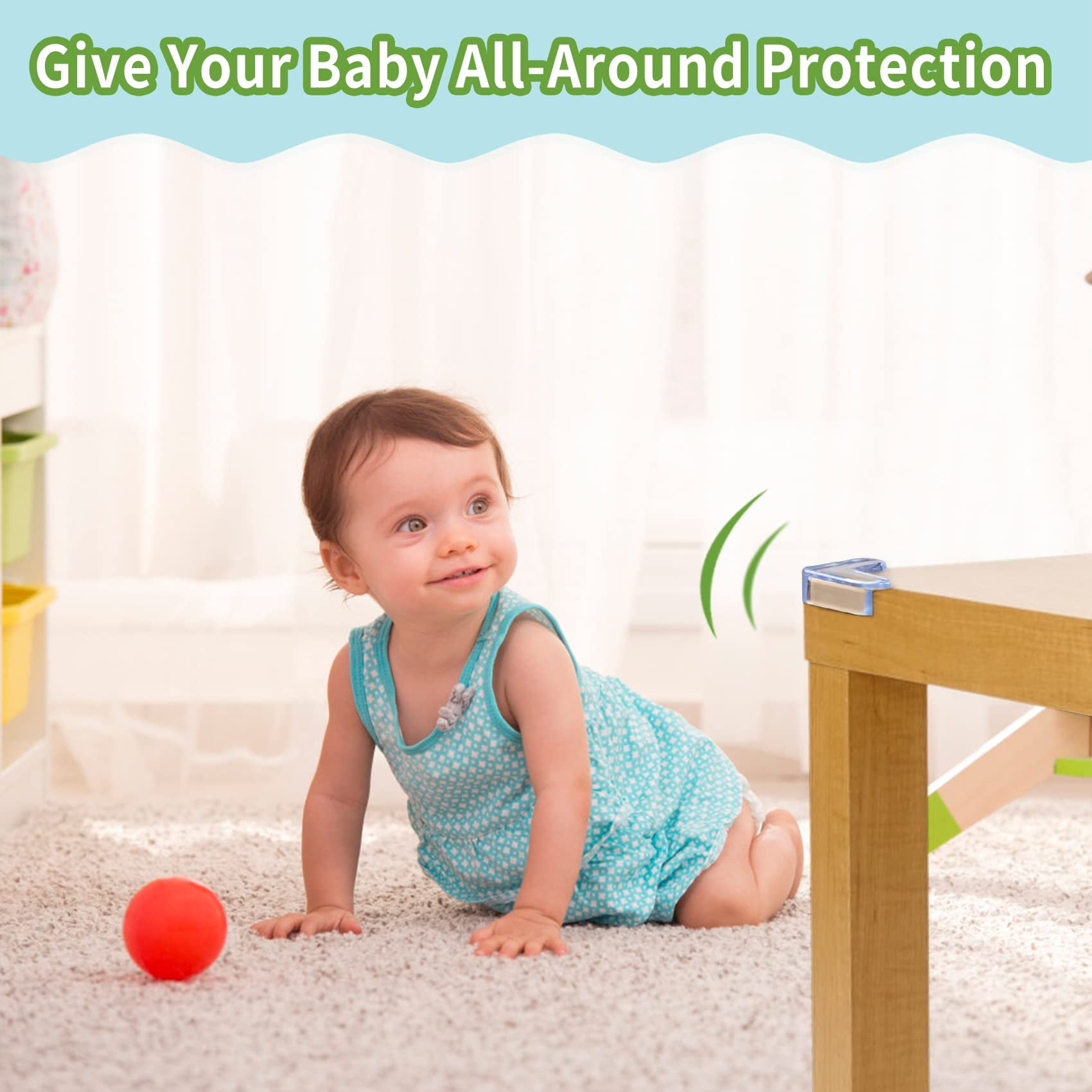 Baby Proofing Corner Protector Baby: 12 Pack Table Corner Protectors for Baby Furniture Guards| Baby Proof Corner Protectors to Cover Sharp Furniture