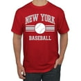 thumbnail image 1 of Wild Bobby City of New York NY Baseball Fantasy Fan Sports Men's T-Shirt, Red, Small, 1 of 6