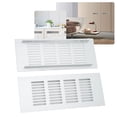 thumbnail image 1 of Air Vent Grille, Aluminum Alloy Silver Rectangular Ventilation Grille Cover for Cabinet Closet RV, 1 of 7