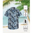 thumbnail image 6 of Hawaiian Shirts for Men, Print Men's Casual Short Sleeve Button Down Shirts Floral Aloha Beach Shirt, 6 of 6