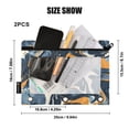 thumbnail image 3 of Brown Blue Marble 2 Pack Pencil Pouch for 3 Ring Binder Smooth Zipper Folders with Pockets Clear Window Pencil Case, 3 of 6