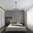 thumbnail image 7 of Shauna 22 in. 5-Light Indoor Matte black and Brass Finish Chandelier with Light Kit, 7 of 7