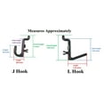 thumbnail image 5 of J & L Style Plastic Black Pegboard Locking Hooks Kits - Mulit-Packs | Garage storage jewelry tools crafts Plastic Peg board hooks - 100, 5 of 10