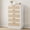 White, variant on Rattan Dresser for Bedroom, 47" Tall Chest of Drawers, Modern 5 Drawers Boho Dressers with Storage for Living Room, Hallway, White