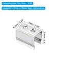 thumbnail image 2 of Unique Bargains LED Strip Light Clips Mounting Bracket Fixing Clips with Screws for 4.8mm-6mm Light Cable Ribbon 100 Pack, 2 of 6