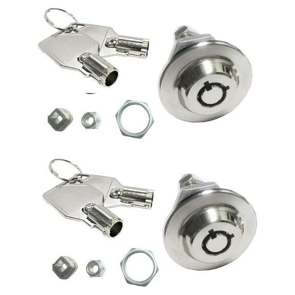 Homak Toolbox Lock Replacement - 3/4" Keyed Alike (2 Keys) - Original Equipment for Gun Cabinets & Toolboxes - Item# 2417 - Secure Lock Hardware