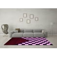 thumbnail image 3 of Ahgly Company Indoor Rectangle Abstract Pink Modern Area Rugs, 7' x 9', 3 of 4