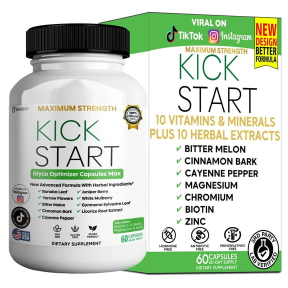 GreenVify Kick Start Glyco Optimizer Capsules Max – Daily Metabolic & Glycemic Wellness Support
