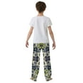 thumbnail image 4 of FORMRS Boys Pajama Pants with Pockets Size 6-8Y Kids Lounge Sleep Bottoms, Green Floral, 4 of 8
