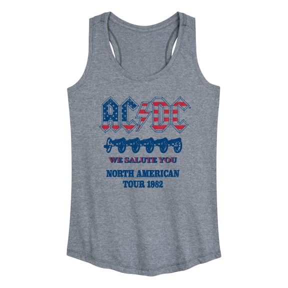 AC/DC - North American Tour 1982 - Women's Racerback Graphic Tank