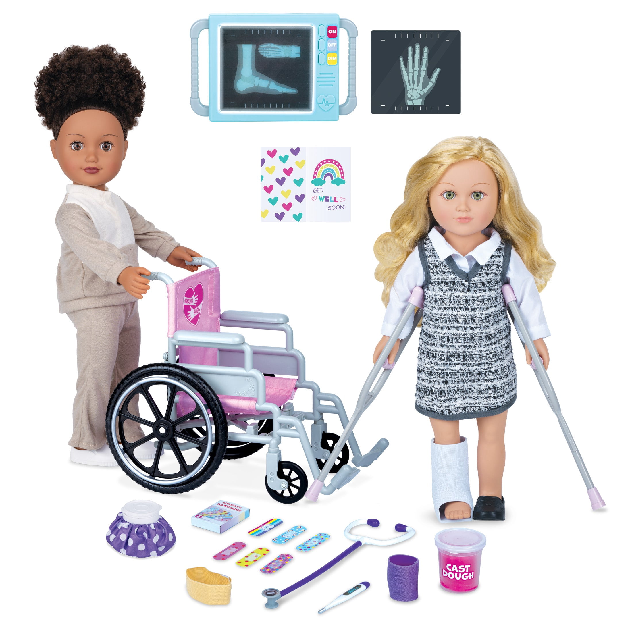 My Life As Wheelchair and Accessories for 18-Inch Dolls, 20 Pieces