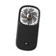 thumbnail image 4 of Mini ventilador portátil para colgar, pequeño ventilador personal de escritorio para mochileros, camping, soporte para teléfono Negro, 4 of 9