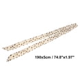 thumbnail image 4 of Unique Bargains 1 Pc Scarf Headband Fashion Print Pattern Neck Scarf for Women Beige Coffee Color, 4 of 5