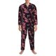 thumbnail image 3 of Balery Humming Bird And Tropical Pijama para Hombre de Dos Piezas con Manga Larga, Conjunto de Dormir y Descanso Suave con Bolsillos-Small, 3 of 7