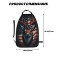 thumbnail image 2 of Xecao Modern USA Deer Head Pattern Car Seat Back Protector 2 Pack Large Capacity Pocket, Kick Mats Back Seat Protector, 2 of 8