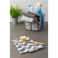 thumbnail image 2 of Contemporary Home Living Set of 4 Gray and White Chevron Rectangular Dishtowels 19", 2 of 6