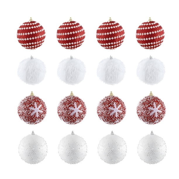 Decoraciones de Navidad Blancas Bola de Espuma Embalaje Decorativo Bola de Navidad Blanca Decoraciones Colgantes Decoraciones de Navidad Colgantes
