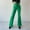 Green, variant on Autumn And Winter New European And Women's High Waisted Bootcut Stretch Metal Hole Strap PU Imitation Leather Fashion Slacks Women Women Winter Pants Casual Soft Pants Women Casual Jogging Pants Women