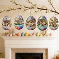 thumbnail image 6 of Antqov Easter Ornaments, 8PCS Colorful 2D Flat Easter Hanging Eggs Bunny Decorations Cute Easter Tree Ornament for Home Party Holiday Office Decor, 6 of 7