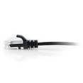 thumbnail image 2 of C2G 6in Cat6 Snagless Unshielded (UTP) Slim Ethernet Network Patch Cable - Black - Patch cable - RJ-45 (M) to RJ-45 (M) - 6 in - UTP - CAT 6 - molded, snagless - black, 2 of 3