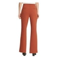 thumbnail image 2 of DKNY Womens Orange Flare Pants Size: 0, 2 of 4