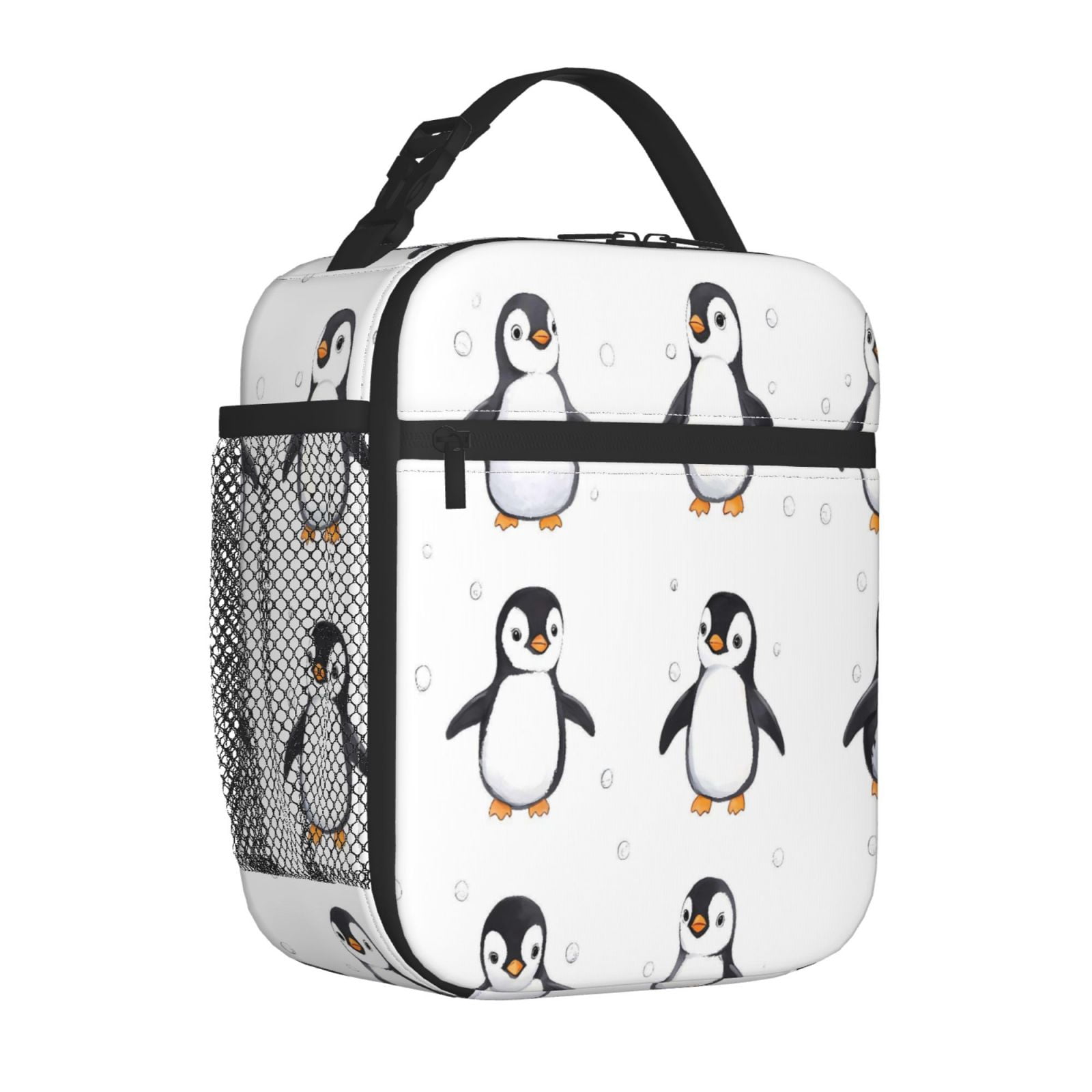 Lunch Bag For Women Men Insulated Portable Lunch Box Bento Box Office Picnic Travel Cooler Bag Penguin