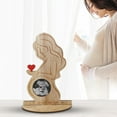 thumbnail image 4 of Picture Frame Wooden Display Baby Keepsake Holder Rustic Design 8.07x5.71x2.44 Inches Clear Glass Front Pregnancy Announcement Home Desk, 4 of 5
