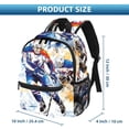 thumbnail image 2 of Ice Hockey Cute Adjustable Shoulder Strap Backpack with Large Capacity, Printed Design, Lightweight, 2 of 6