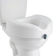 thumbnail image 1 of VEVOR Raised Toilet Seat, 350 lbs Capacity, 5-Inch Lift Height, Commode Elevated Toilet Seat Riser with Enlarged Opening for Seniors, Elderly, Handicap, Disabled, Adults, Fits Elongated & Round Bowl, 1 of 9