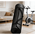 thumbnail image 2 of Kumdkd 15mm Portable Yoga Mat - Non Slip Exercise Mat for Travel & Home Workouts | Lightweight Fitness Mat with Carrying Strap | Great for Pilates, Stretching & Floor Exercises, 2 of 4