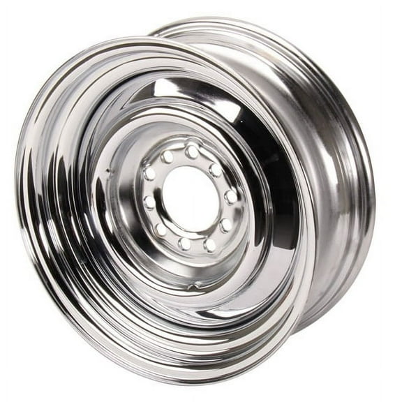 Smoothie 15x5 Chrome Steel Wheel, 5 on 4.5/4.75, 3.0 BS
