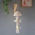 thumbnail image 2 of Boho Macrame Dream Catcher Handmade Woven With String Lights A, 2 of 5