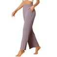 thumbnail image 4 of INSPIRE CHIC Women's Cotton Pajama Bottom Elastic Waist Loose Lounge Sweatpants Pants with Pockets XS Purple, 4 of 6
