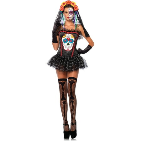 Day of the Dead Sugar Skull Bustier