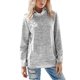 thumbnail image 1 of Sudadera con capucha para mujer Sudadera con capucha de color sólido Manga larga Cuello con cremallera Top suelto informal de otoño, Marrón claro, L AweSitey AP003716-33, 1 of 6