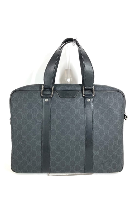 Pre-Owned GUCCI 368557 GG Supreme Logo Bag Briefcase Handbag Document Business Canvas Men's...